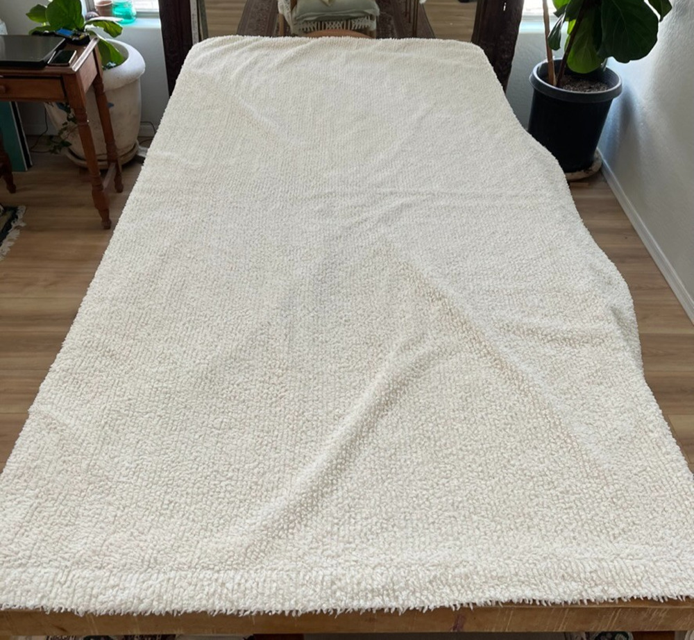 Smith & Johnson Dry Goods Cream Textured Twin Duvet Cover Buttons 100% Cotton
